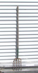 Vintage Garden Dirt Fork 4-Tine Heavy Duty Long Handle 60"