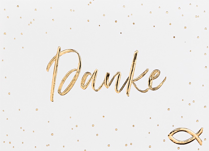 Konfirmation Danksagungen - 5 Karten im Format 10,5x14,5cm mit Briefumschlägen i