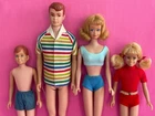 SETVintage Blonde Midge #860 Allan #1000 Blonde Scooter #1040 Ricky #1090 Barbie