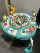 Baby Einstein Teal Multicolor Activity Center Round Exersaucer Stationary