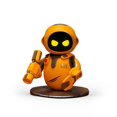 Energize Lab Eilik DQ Interactive Robot Toy, Desert Yellow, Expressive Emotions,