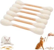 Cotton Swabs Cat with Catnip, 6 Pk Giant Kitten Chew Sticks,Interactive Kitty...