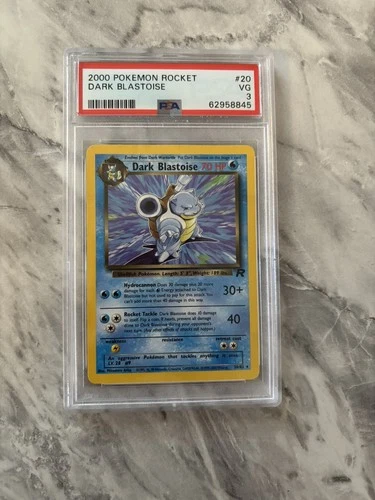 2000 POKEMON ROCKET #3 DARK BLASTOISE PSA 3