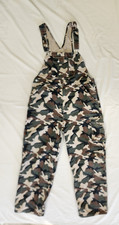 Vintage Faded Glory Overalls Mens L Green Camo Cargo Carpenter Workwear Y2K 90s
