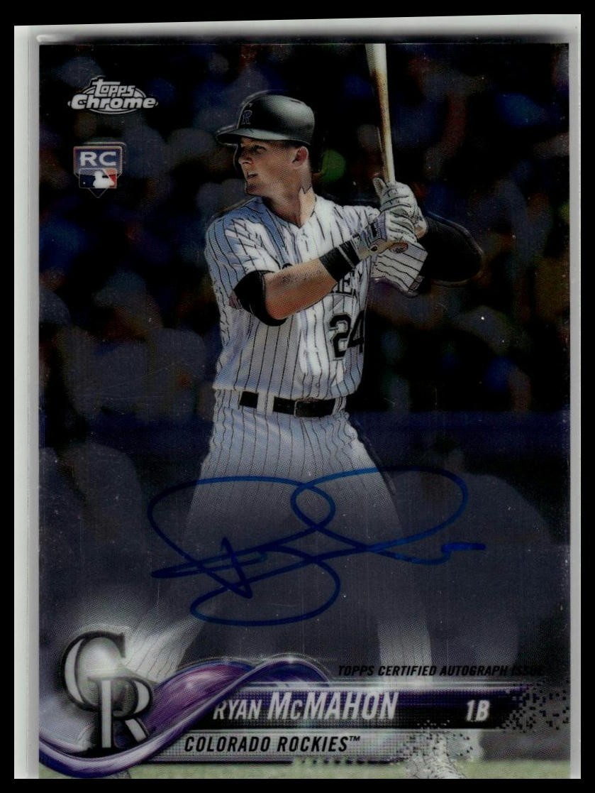 2018 Topps Chrome #RA-RM Ryan McMahon Rookie Autographs