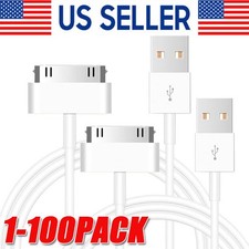 200PCS 3FT 30 pin USB Charging Data Cable Cord for iPad 1/2/3 iPod Nano 1-6 LOT