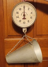 Bilancia da appendere pollo pollame acciaio zincato Penn vintage anni 50