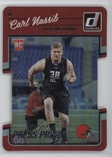 2016 Donruss Rookies Press Proof Silver Die-Cut 39/75 Carl Nassib #307 03xg