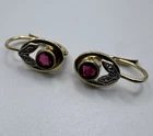 Pair of Antique Art Deco Earrings - Gold Plated