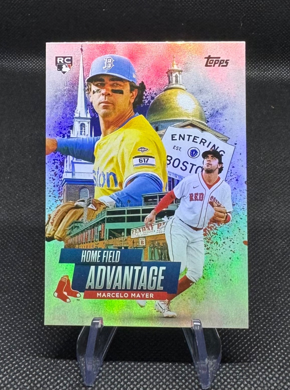 Marcelo Mayer Home Field Advantage Topps 2025 Update Rookie HA-47 SP RC Red Sox