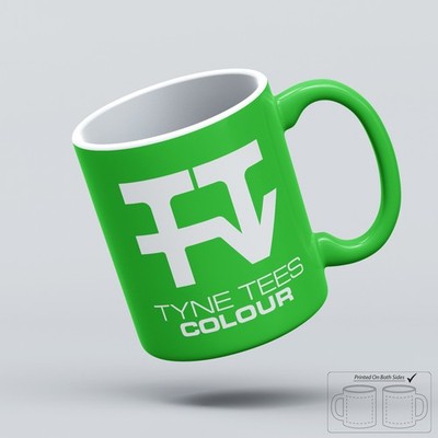 Tyne Tees Farbe Retro UK TV Fernsehen Meme Becher Tasse Tee Kaffee alle Farben