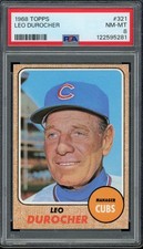 1968 Topps Leo Durocher #321 PSA 8 | Chicago Cubs