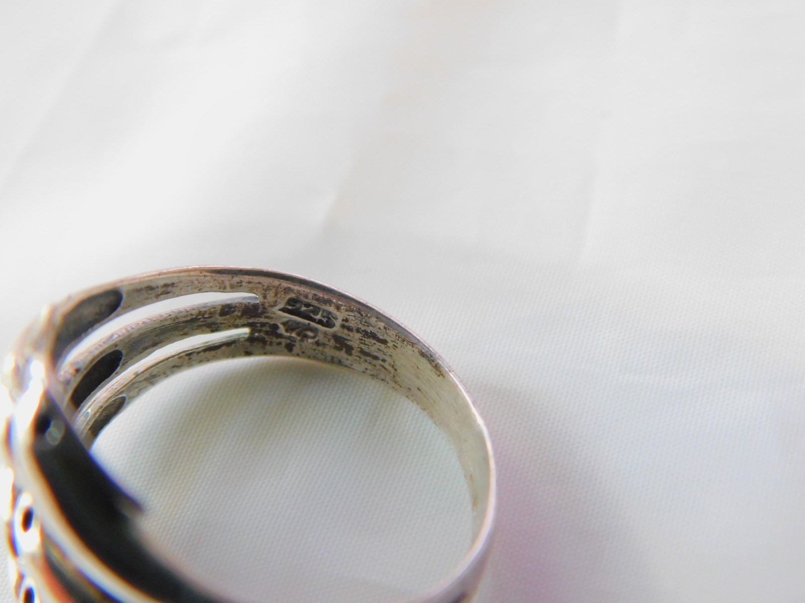 Sterling Silver Multi Row Dolphin Ring R1457 - image 8