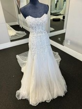 Morilee Wedding Dress Size 4 | Strapless Lace Fit & Flare Tulle Bridal Gown