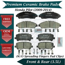 Bosch Oem Front Rear Brake Pads Kit For 2009-2014 Honda Pilot 9 Yr Warranty