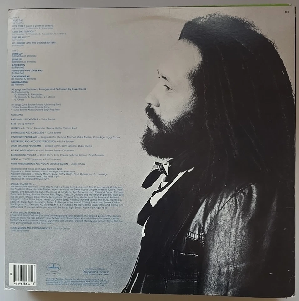 DUKE BOOTEE - BUST ME OUT - LP - Bild 2 von 2