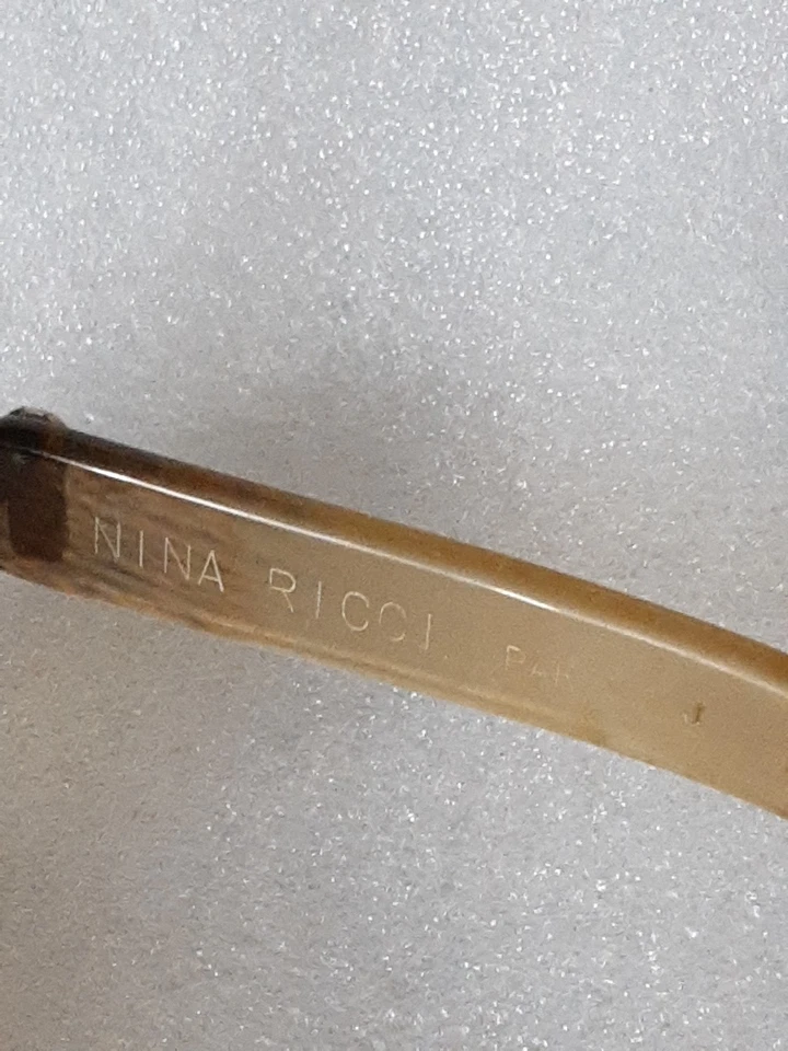 Gafas cuadradas vintage NINA RICCI marcos marrones transparentes NR69-43 de gran tamaño Foto 4 de 4