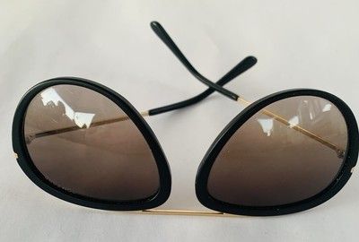 TOM FORD Sunglasses STACY Matte Black-Gold Aviator free  display picture 1