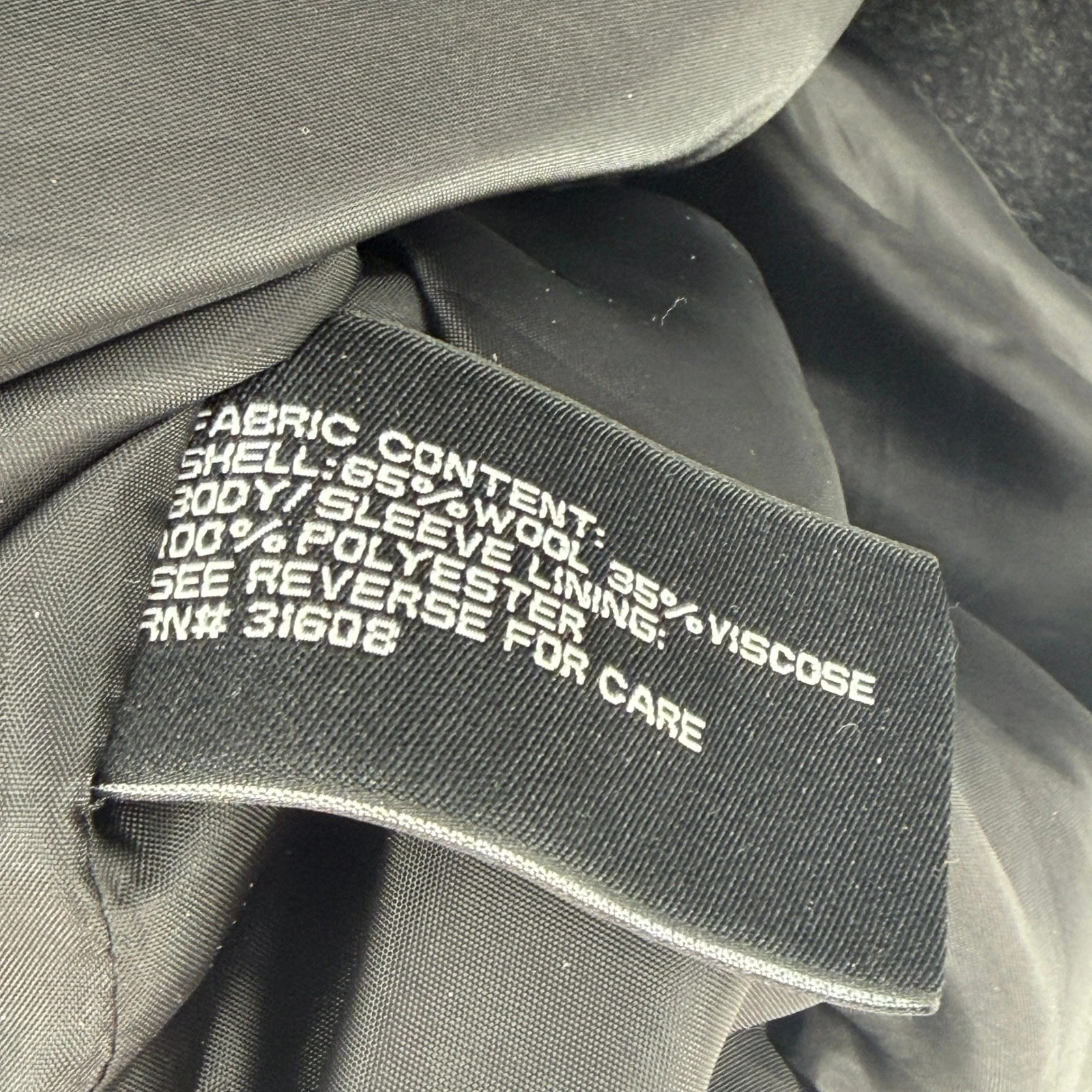 Jos. A. Bank Mens Wool Blend Full Zip Jacket Charcoal Gray Large L Regular NWOT image 8