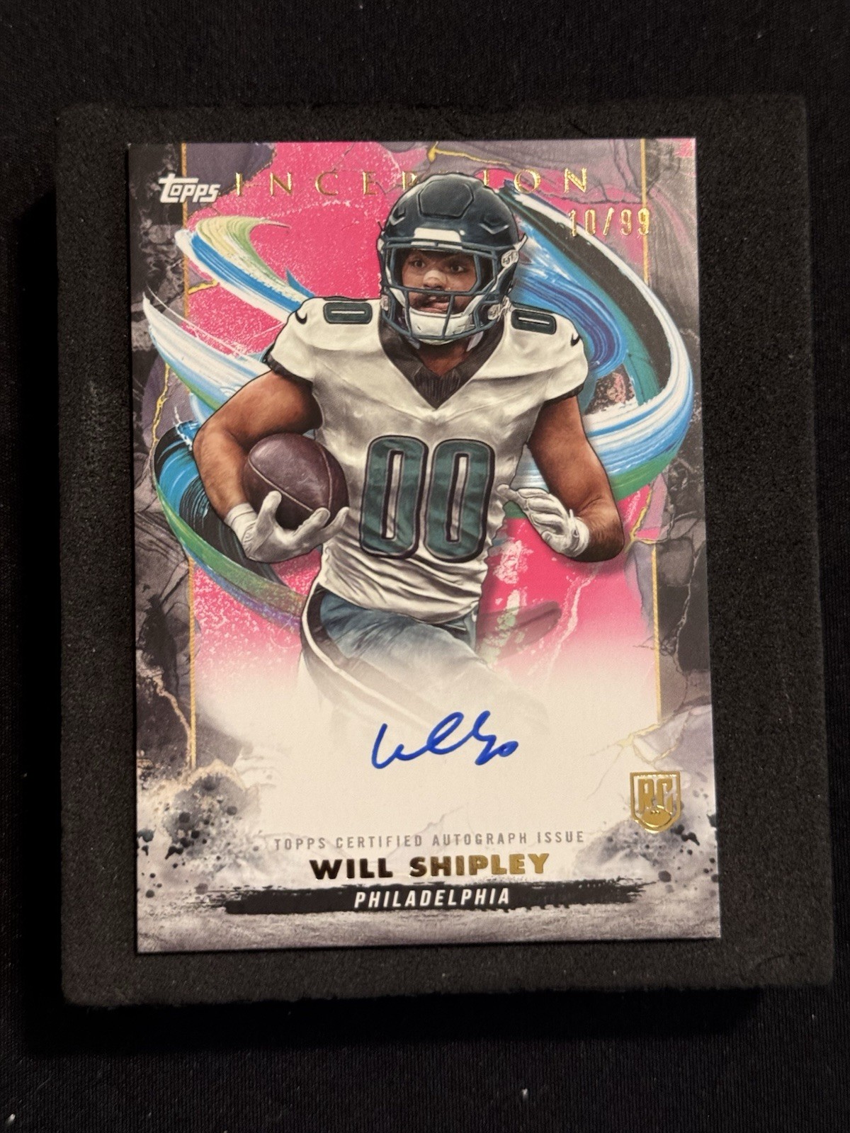 Will Shipley Topps Inception Rookie Autographs #RAWS Magenta
