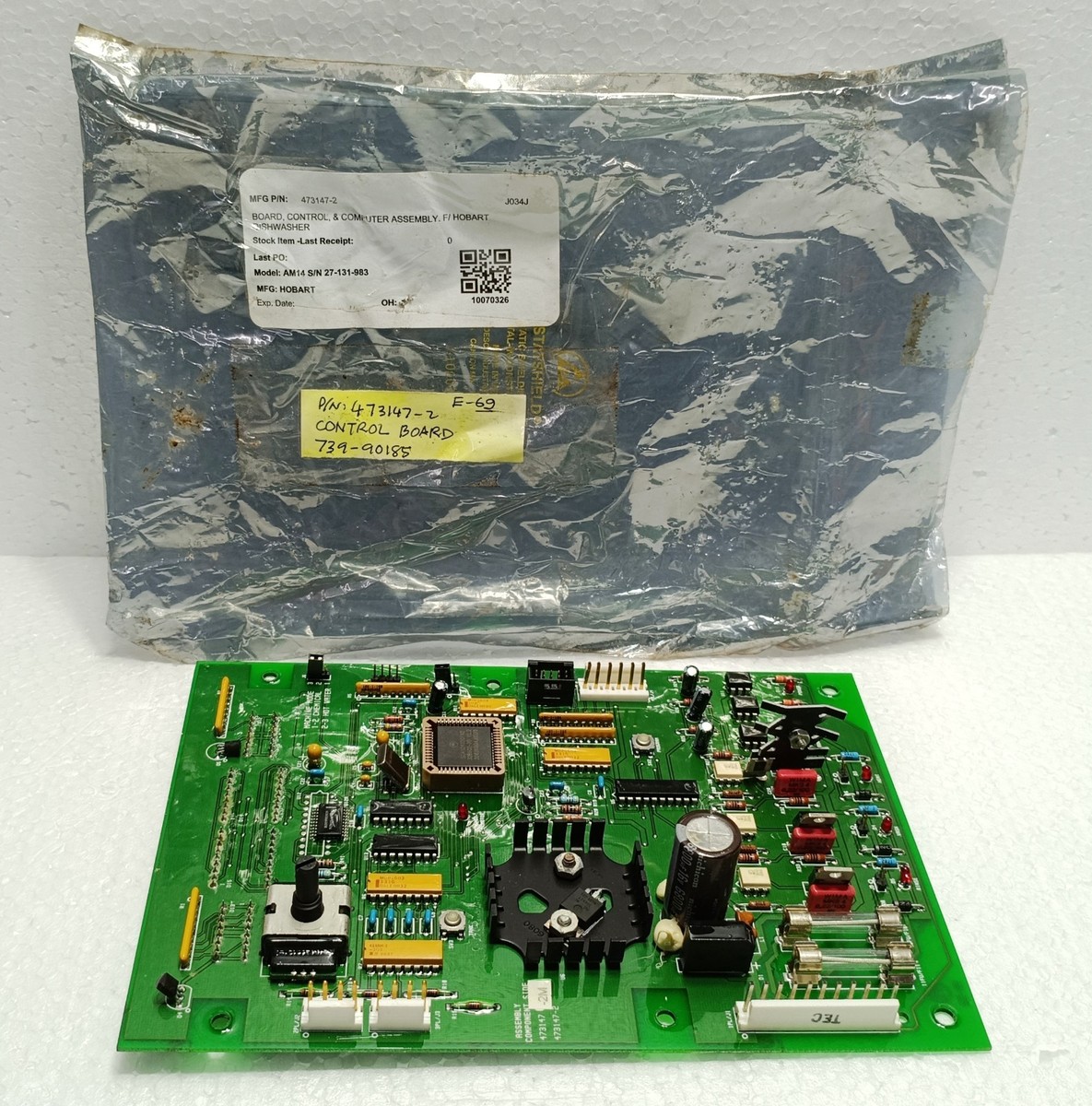 Hobart 473147-2 Control Board Assembly for AM14 Dishwasher New