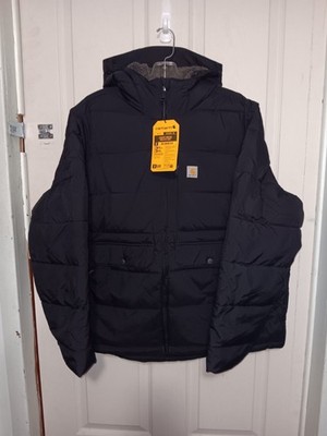 Carhartt Montana Women's Jacket Rain Defender 105457 N04 Black Size XL NWT