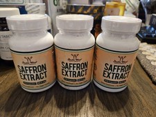 Lot of 3: Double Wood Saffron Extract 88.5 mg   210 Capsules Each - EXP 12/26