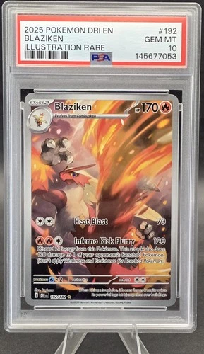PSA 10 - Blaziken 192/182 Sv10: Destined Rivals Illustration Rare Holo