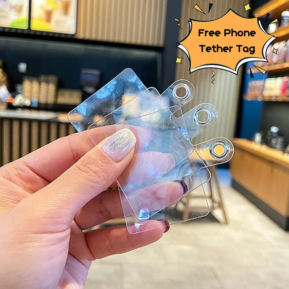 Colorida correa de muñeca con cuentas con dije - Lindos accesorios de llavero para teléfono Kawaii Foto 4 de 4