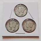 1924 Silver Mercury Dime set!  3 Coins  1924 P 1924 S 1924 D.    A188