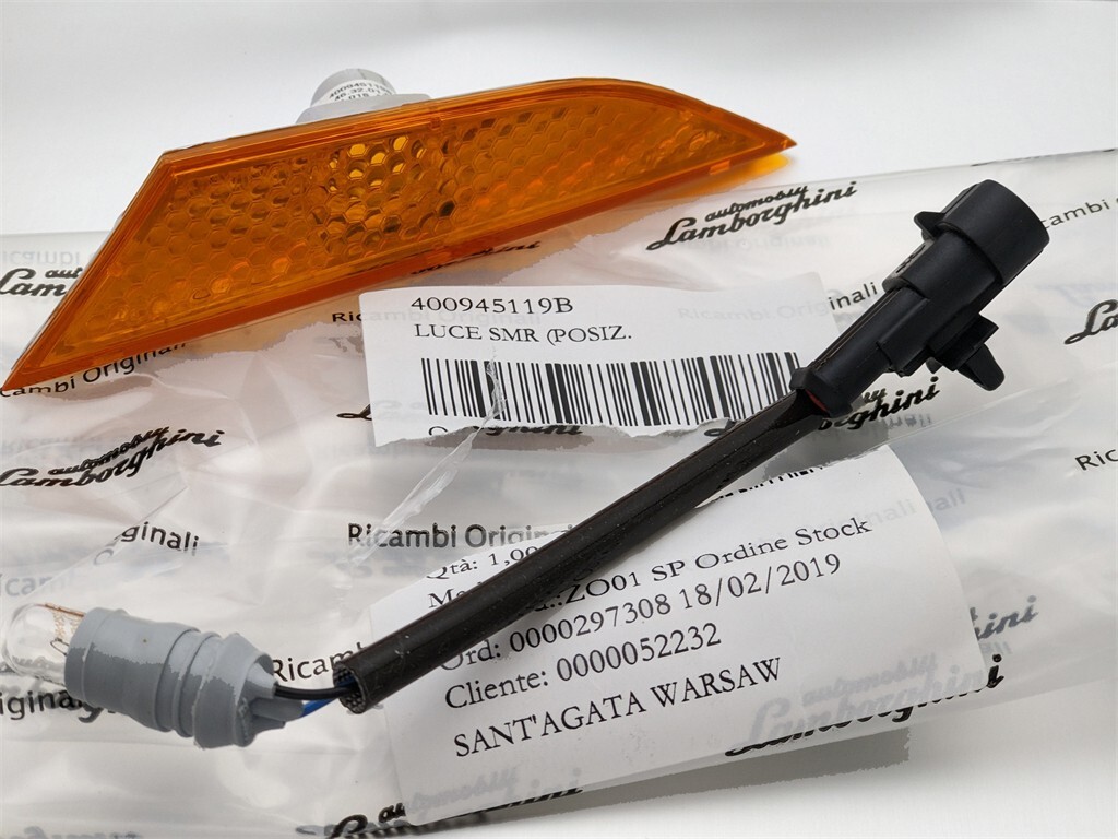 Lamborghini Gallardo Left Markers Lamp Marker Light Orange OEM