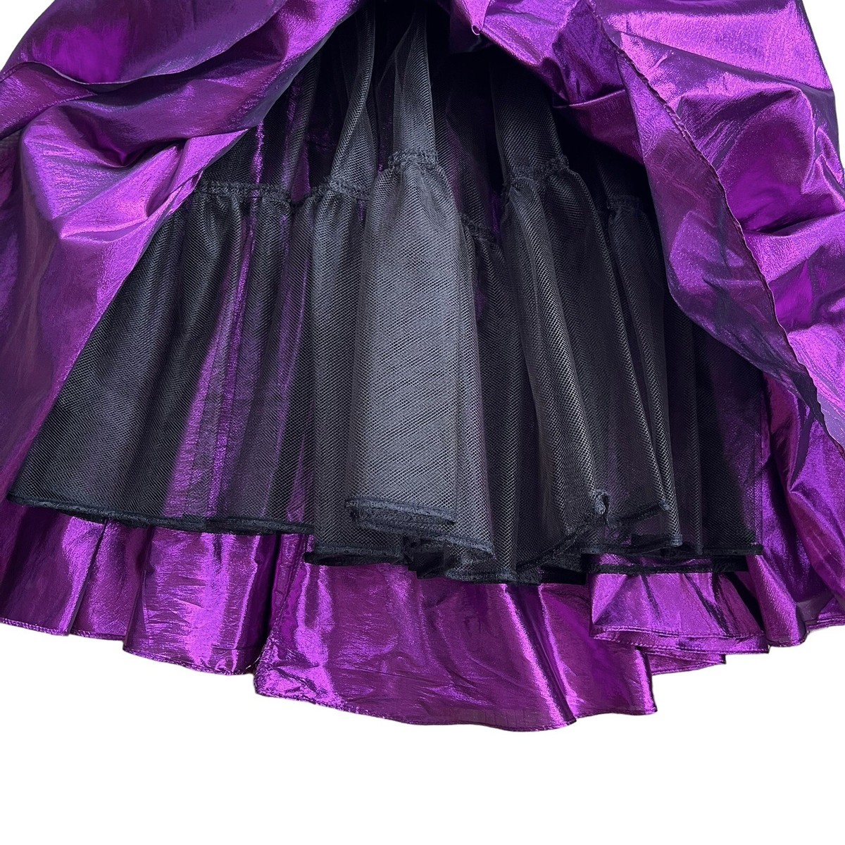 Vtg 80s Zum Zum Purple Metallic Black Velvet Strapless Prom Vtg 80s Zum Zum Purple Metallic Black Velvet Strapless Prom