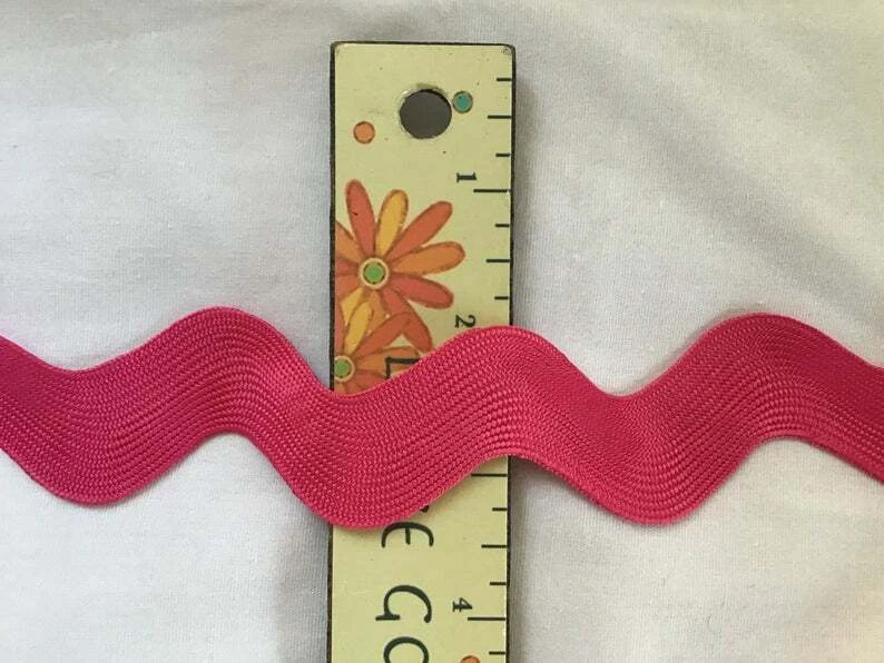 Tarjeta Jumbo Ric Rac 1.5" - 49 Colores 5 Yardas - ENVÍO TARIFA PLANA - 1-13/32" Foto 2 de 2