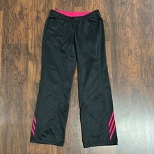 Adidas Black/Pink Sweatpants Size: M