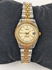 Vtg NEW OLD STOCK Lorus Ladies President Watch 24mm Silver Two Tone V827-0420