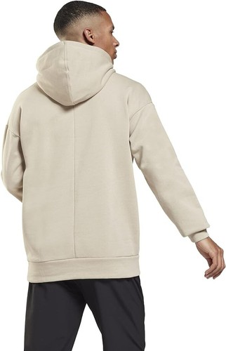 Reebok THERMOWARM+GRAPHENE COTTON FLEECE HOODIE Sizes XS-XXL Beige RRP £70 GS920 - Picture 6 of 6