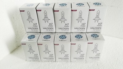 10 Stück M-Tech H7 Halogen Glühlampe Autolampe 12V 55W PX26d  MH7w
