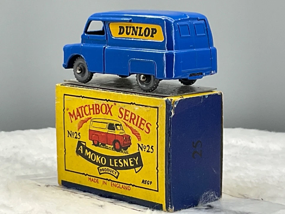 Furgoneta Dunlop Moko Lesney Matchbox Nº25 A 1956, como nueva, original en original, caja, sin precio de venta Foto 2 de 4