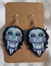 Saw Inspired Acrylic Earrings