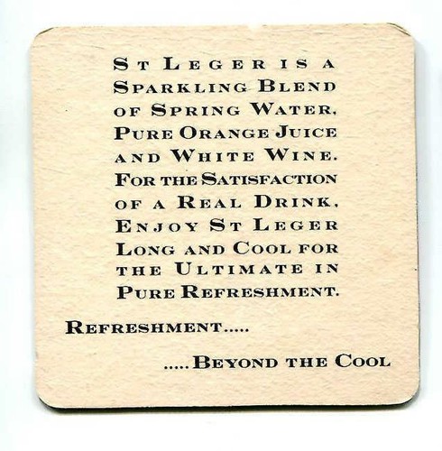 St. Leger Wine Drink Coaster - Bild 2 von 2