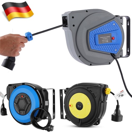 Automatik Kabeltrommel Kabelaufroller Verlängerungskabel Kabelabroller Wand NEU