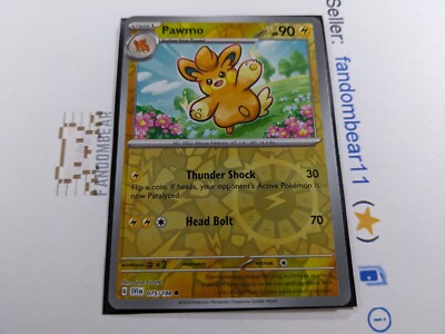 Pawmo REVERSE HOLO card 075/198 Scarlet & Violet Base Set 2023