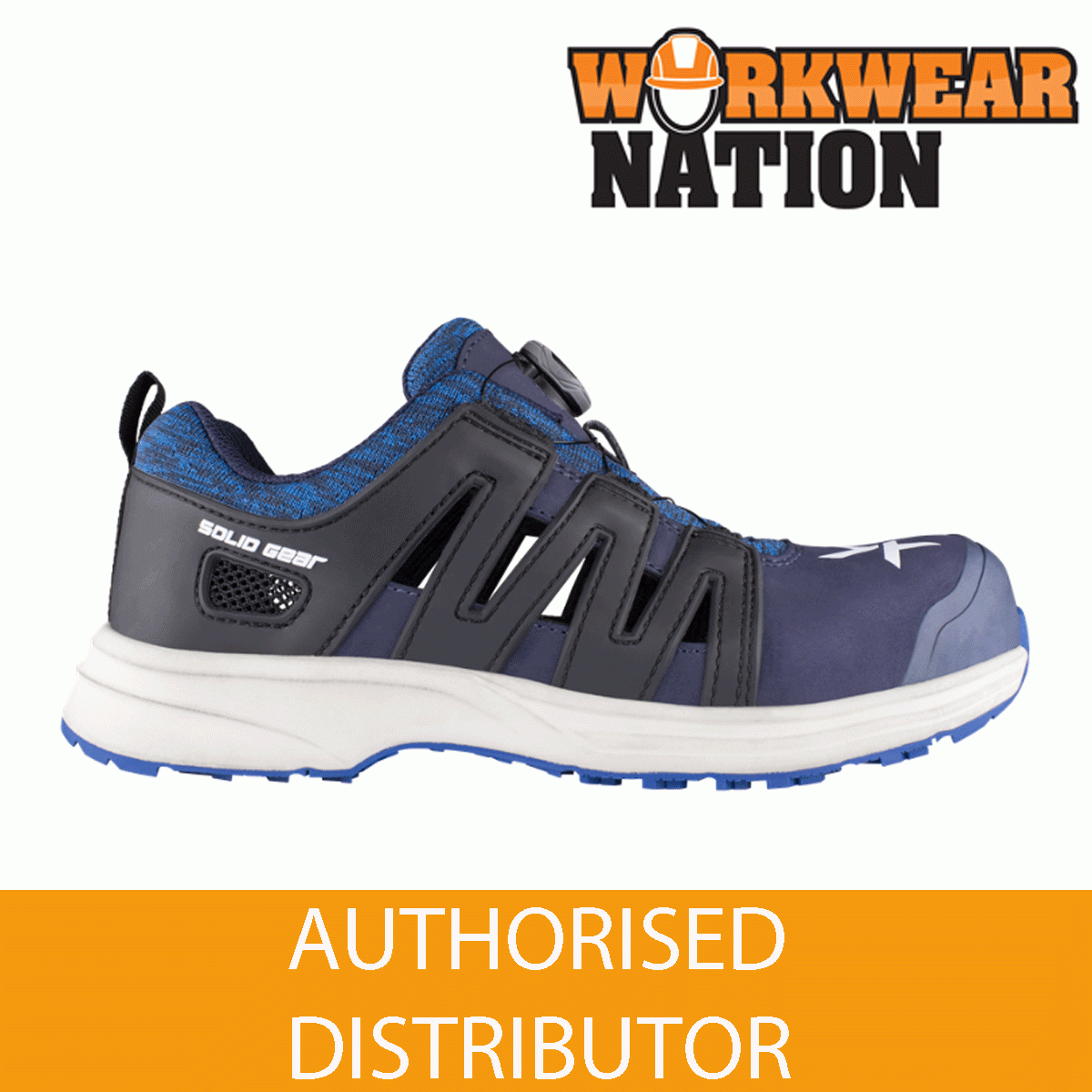 Solid Gear sg61003 Atlantic Lightweight Fiber Punta Cap Trainer-Black bluee Solid Gear sg61003 Atlantic Lightweight Fiber Punta Cap Trainer-Black bluee
