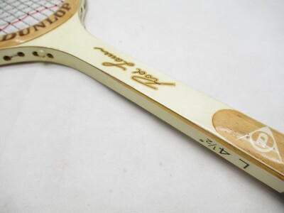 Raquette De Tennis Vintage Dunlop Rod Laver – Bois – Taille De Grip 4 1/2