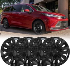 Set Of 4 For Toyota Sienna 16wheel Cover Full Rim Snap On Hub Caps Replacement