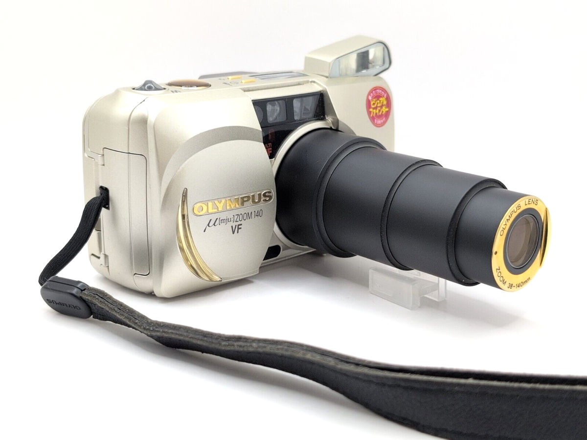 MINT】Olympus μ mju Zoom 140 VF Gold Point & Shoot Film Camera