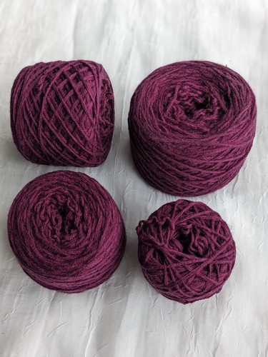100% Cashmere Yarn Recycled 8-ply Dark Burgundy 6 3/8oz 182 grams - Picture 6 of 7