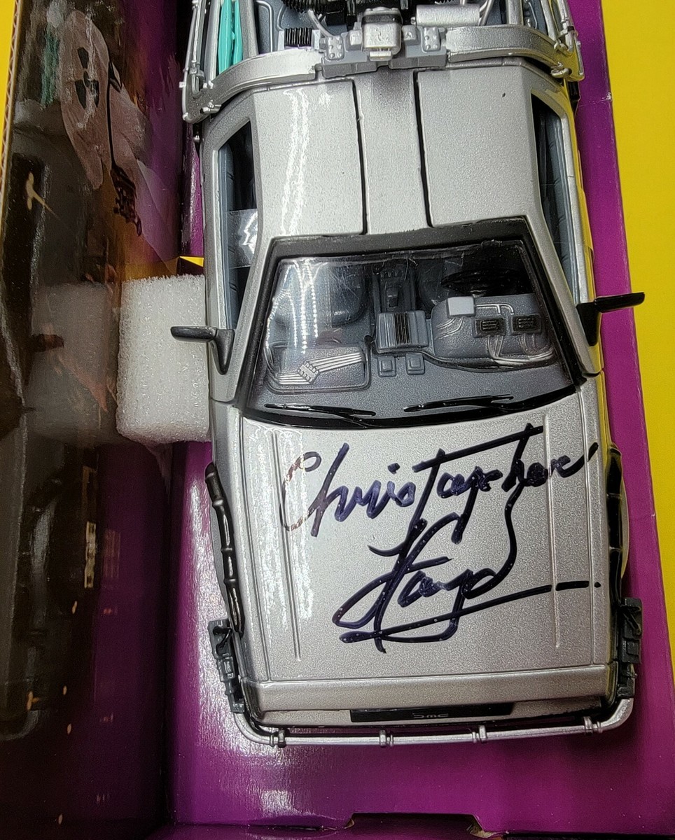Christopher Lloyd のサイン Christopher Lloyd Signed Back to the Future Delorean