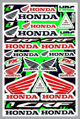 HONDA Stickers Graphics Decal Sheet For Motorcycle Car ATV Racing MX Dirt Bike - Picture 24 of 47