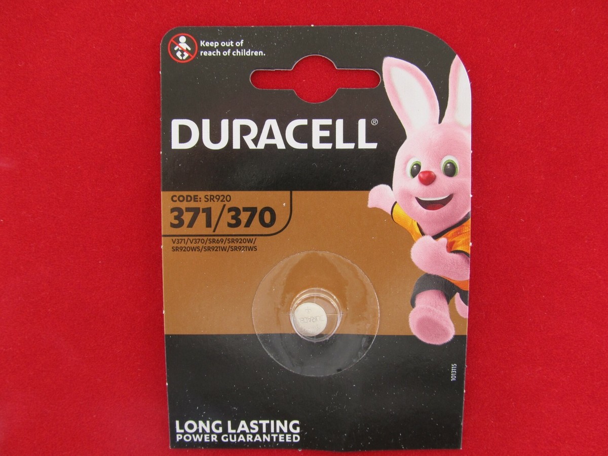 371/370 DURACELL, SR69, SR69W, V371, V370 1er Blister,Knopfzelle